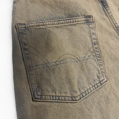 refomed [ FRESH MAN DENIM WIDE PANTS by EDWIN "USED" ] INDIGO
