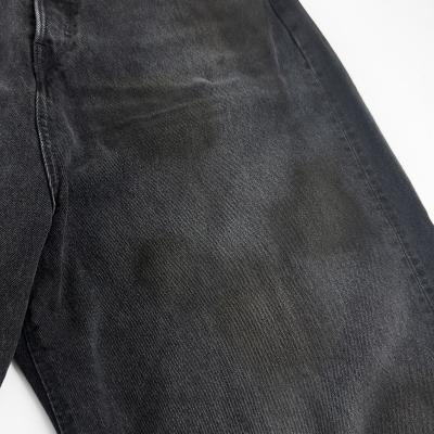 refomed [ FRESH MAN DENIM WIDE PANTS by EDWIN "USED" ] BLACK