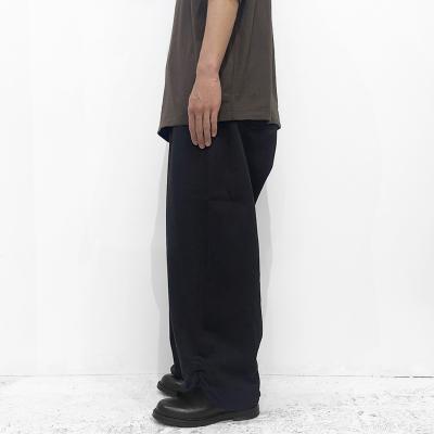 refomed [ FRESH MAN DENIM WIDE PANTS by EDWIN "OW" ] BLACK