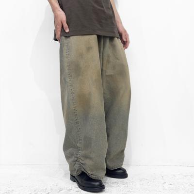 refomed [ FRESH MAN DENIM WIDE PANTS by EDWIN "USED" ] INDIGO