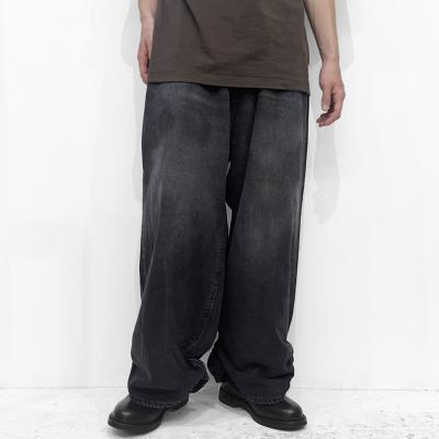 refomed [ FRESH MAN DENIM WIDE PANTS by EDWIN "USED" ] BLACK