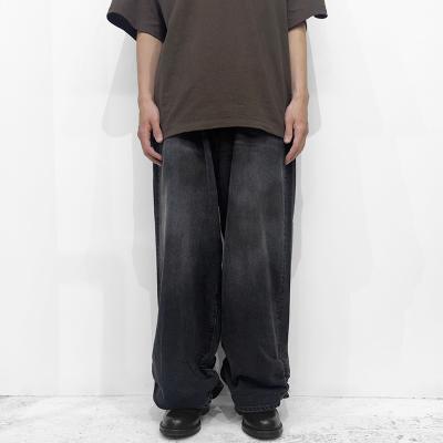 refomed [ FRESH MAN DENIM WIDE PANTS by EDWIN "USED" ] BLACK