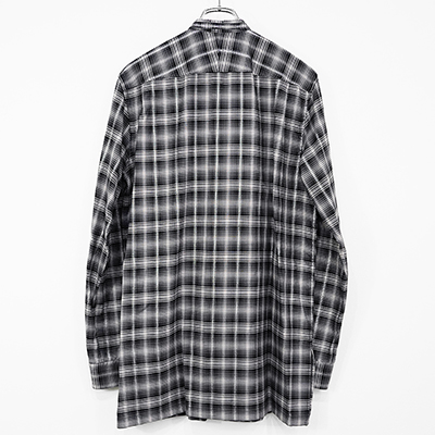 DAIRIKU [ Ribbon Tie Check Shirt ] Black