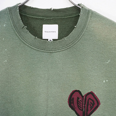 Sasquatchfabrix. [ VINTAGE SWEATSHIRT “OLIVE BRANCH” ] OLIVE