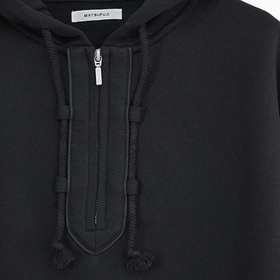 MATSUFUJI [ Front Zip Hoodie ] BLACK