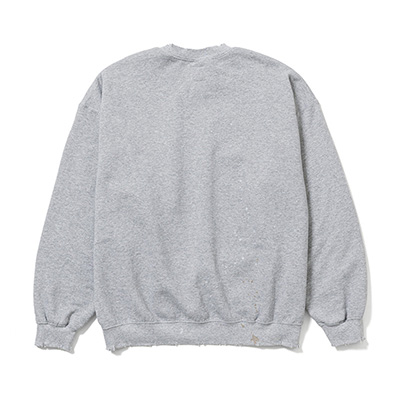 Sasquatchfabrix. [ VINTAGE SWEATSHIRT “OLIVE BRANCH” ] ASH GRAY