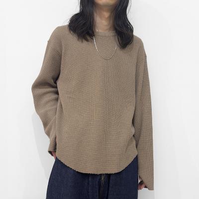 UNUSED [ US2523 (Long-sleeve waffle T-shirt) ] BEIGE