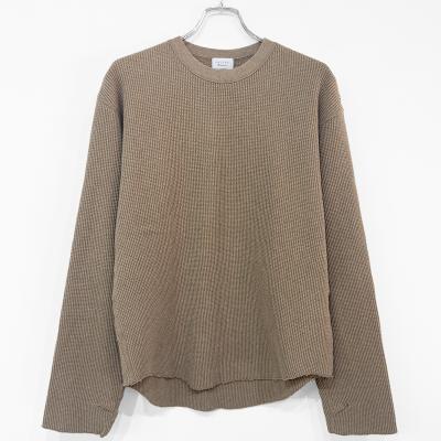 UNUSED [ US2523 (Long-sleeve waffle T-shirt) ] BEIGE