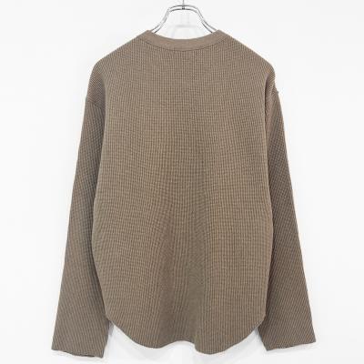 UNUSED [ US2523 (Long-sleeve waffle T-shirt) ] BEIGE