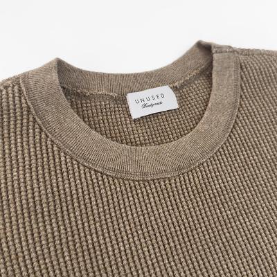 UNUSED [ US2523 (Long-sleeve waffle T-shirt) ] BEIGE