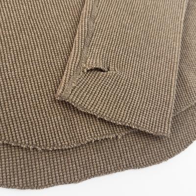 UNUSED [ US2523 (Long-sleeve waffle T-shirt) ] BEIGE