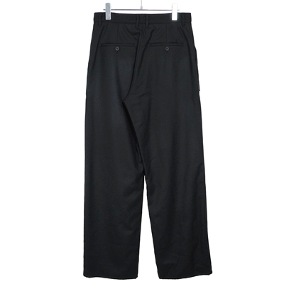 MATSUFUJI [ Wool Front Pocket Trousers ] BLACK