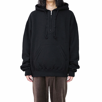 MATSUFUJI [ Front Zip Hoodie ] BLACK