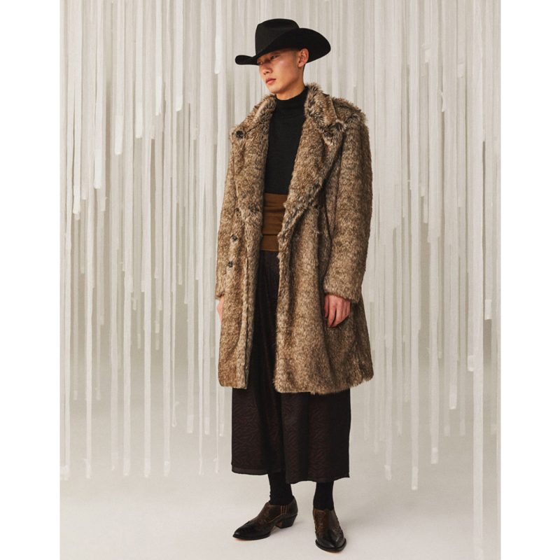 Sasquatchfabrix. [ LAYERED WIDE PANTS ] DARK BROWN | ロイド・エフ