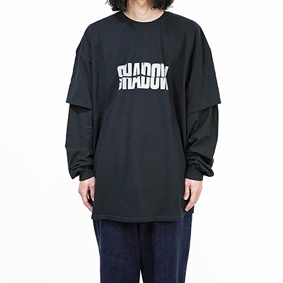 ESSAY [ LAYERED OVERSIZE LONG T-SHIRT (TS-3) ] SHADOW