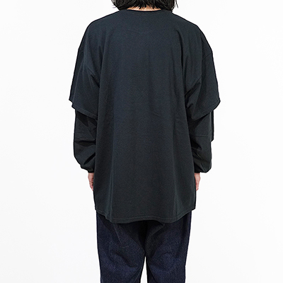 ESSAY [ LAYERED OVERSIZE LONG T-SHIRT (TS-3) ] SHADOW