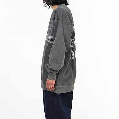 ESSAY [ PIGMENT SWEATER (TS-4) ] CHARCOAL