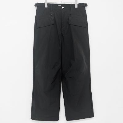 MATSUFUJI [ Water Repellent Wide Trousers ] BLACK