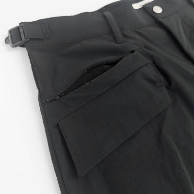 MATSUFUJI [ Water Repellent Wide Trousers ] BLACK