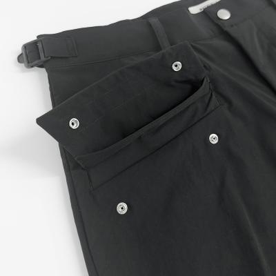 MATSUFUJI [ Water Repellent Wide Trousers ] BLACK