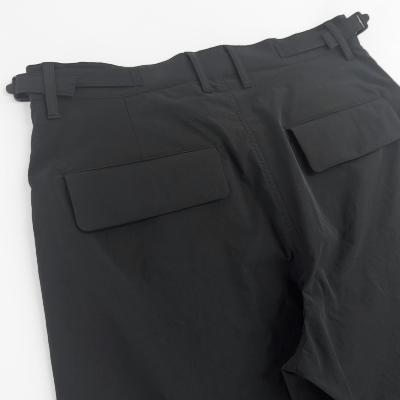 MATSUFUJI [ Water Repellent Wide Trousers ] BLACK