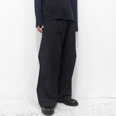 MATSUFUJI [ Water Repellent Wide Trousers ] BLACK
