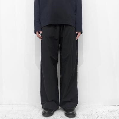 MATSUFUJI [ Water Repellent Wide Trousers ] BLACK