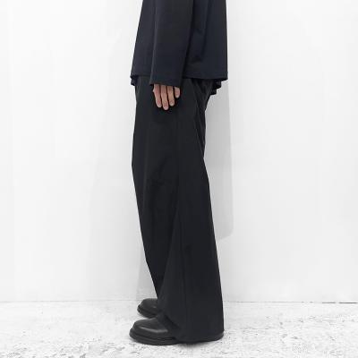 MATSUFUJI [ Water Repellent Wide Trousers ] BLACK