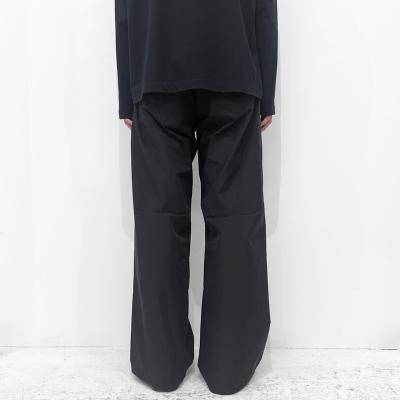 MATSUFUJI [ Water Repellent Wide Trousers ] BLACK