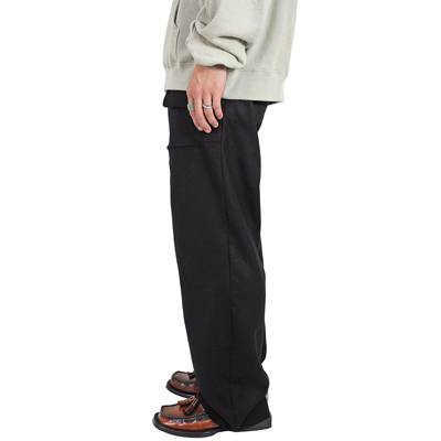 MATSUFUJI [ Wool Front Pocket Trousers ] BLACK