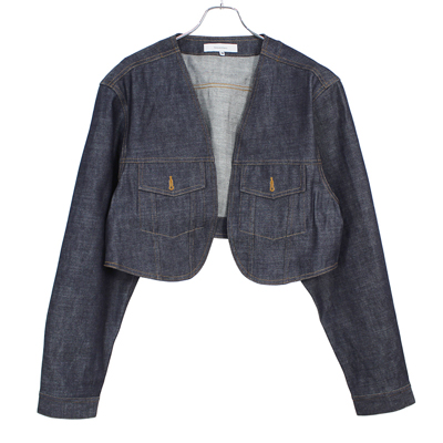 Sasquatchfabrix. [ BOLERO DENIM JACKET ] NAVY