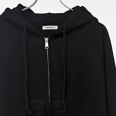 MATSUFUJI [ Zip up Sweat Hoodie ] BLACK