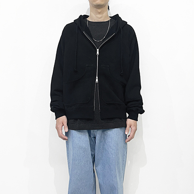 MATSUFUJI [ Zip up Sweat Hoodie ] BLACK