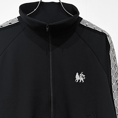 Sasquatchfabrix. [ LACE TAPE TRACK JACKET ] BLACK