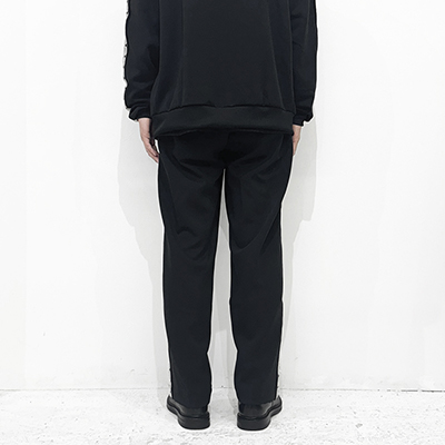 Sasquatchfabrix. [ LACE TAPE TRACK PANTS ] BLACK