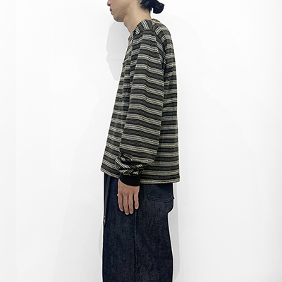 SUGARHILL [ STRIPE LONG SLEEVE TEE ] MINT STRIPE