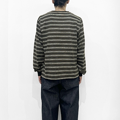SUGARHILL [ STRIPE LONG SLEEVE TEE ] MINT STRIPE
