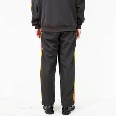 Sasquatchfabrix. [ LACE TAPE STRAIGHT TRACK PANTS ] CHARCOAL