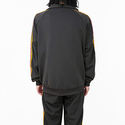 Sasquatchfabrix. [ LACE TAPE TRACK JACKET ] CHARCOAL