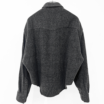 UNUSED [ US2453 (Wool western shirt) ] CHARCOAL GRAY