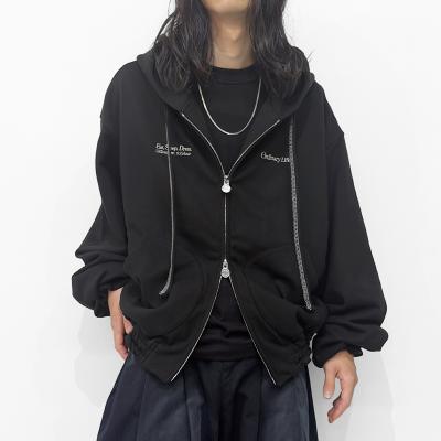 SHINYAKOZUKA [ ORDINARY OLD STYLE ZIP HOODIE ] BLACK