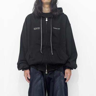 SHINYAKOZUKA [ ORDINARY OLD STYLE ZIP HOODIE ] BLACK