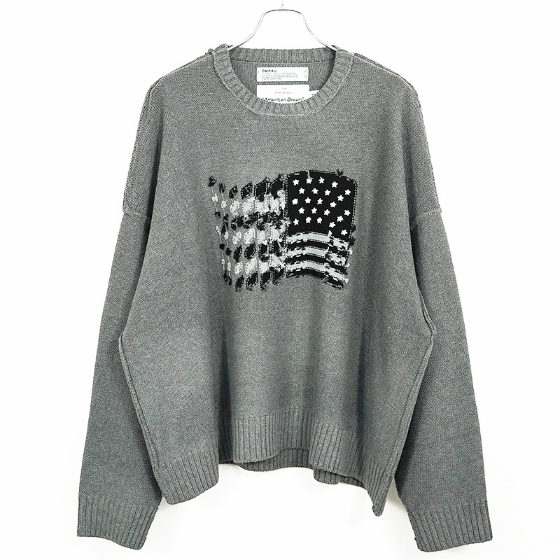 安売りサイト DAIRIKU inside out America knit ニット/セーター