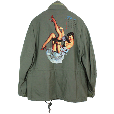 DAIRIKU [ "Pinup Girl" Washed M65 Jacket ]