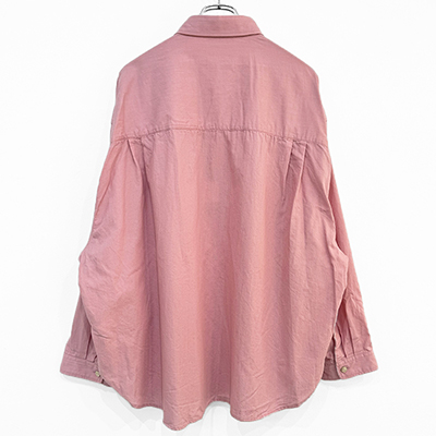 refomed [ WRIST PATCH WIDE SHIRT "CHAMBRAY" ] PINK