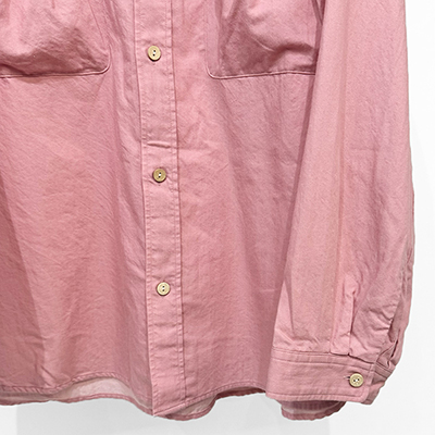 refomed [ WRIST PATCH WIDE SHIRT "CHAMBRAY" ] PINK