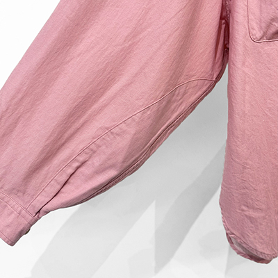 refomed [ WRIST PATCH WIDE SHIRT "CHAMBRAY" ] PINK