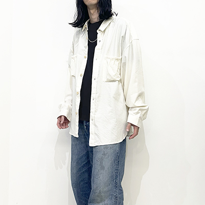 refomed [ WRIST PATCH WIDE SHIRT "CHAMBRAY" ] OFF