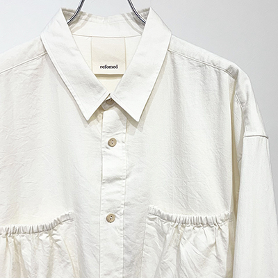refomed [ WRIST PATCH WIDE SHIRT "CHAMBRAY" ] OFF