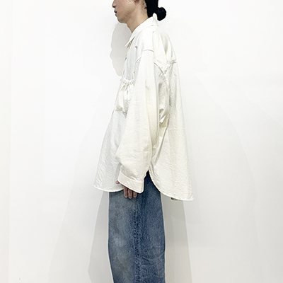 refomed [ WRIST PATCH WIDE SHIRT "CHAMBRAY" ] OFF